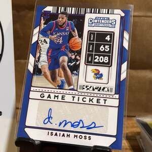 2020 Panini Contenders Draft Picks Isaiah Moss #86 Red Auto